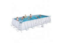 56474 Каркасный бассейн прямоугольный BestWay, 732х366х132см, фильтр-насос картр 9463 л/ч
