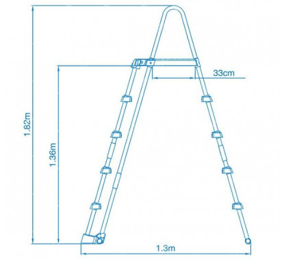 28077 Лестница для бассейна Intex 122-132 см